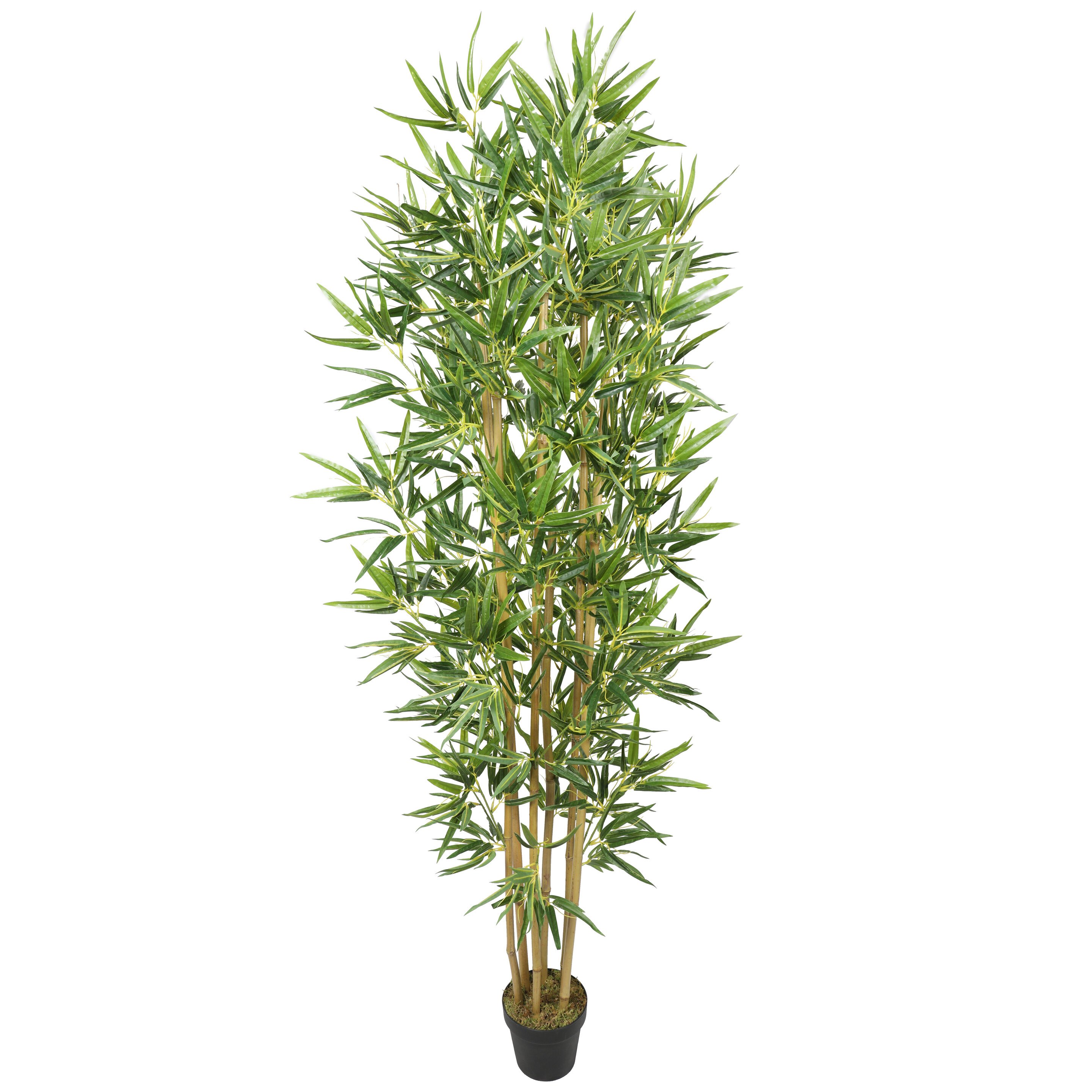 Bambou artificiel vert 2 tons b 140 à 200 cm - bambous artificiels