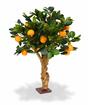 Bonsaï artificiel Citron orange 65 cm