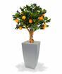 Bonsaï artificiel Citron orange 65 cm