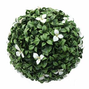 Boule artificielle Gradenia blanche 28 cm