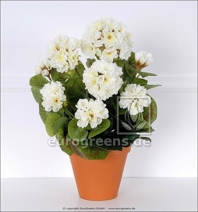 Bouquet artificiel Géranium blanc 40 cm