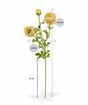 Branche artificielle Iskerník crème-rose 70 cm