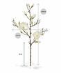 Branche artificielle Magnolia crème 100 cm