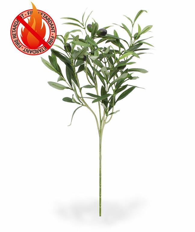 Branche artificielle Olivier aux olives 54 cm