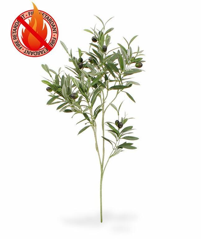 Branche artificielle Olivier aux olives 90 cm