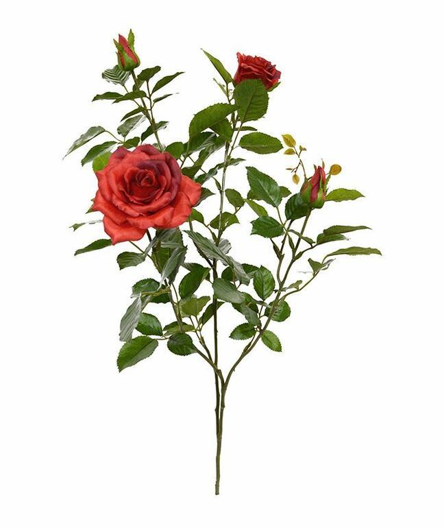 Branche artificielle Rose rouge 70 cm