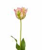 Branche artificielle Tulipe vert-rose 70 cm