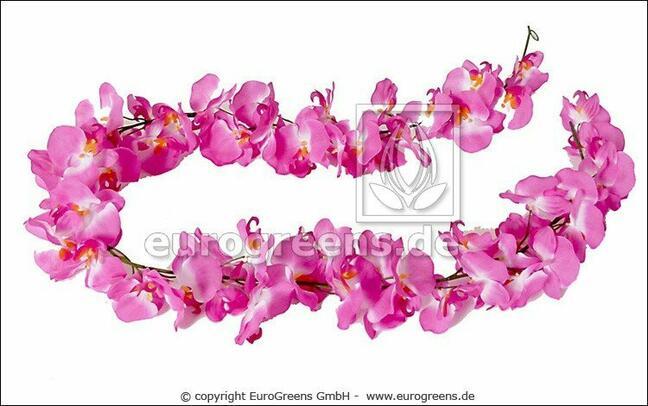 Guirlande artificielle Orchidée Rose 200 cm
