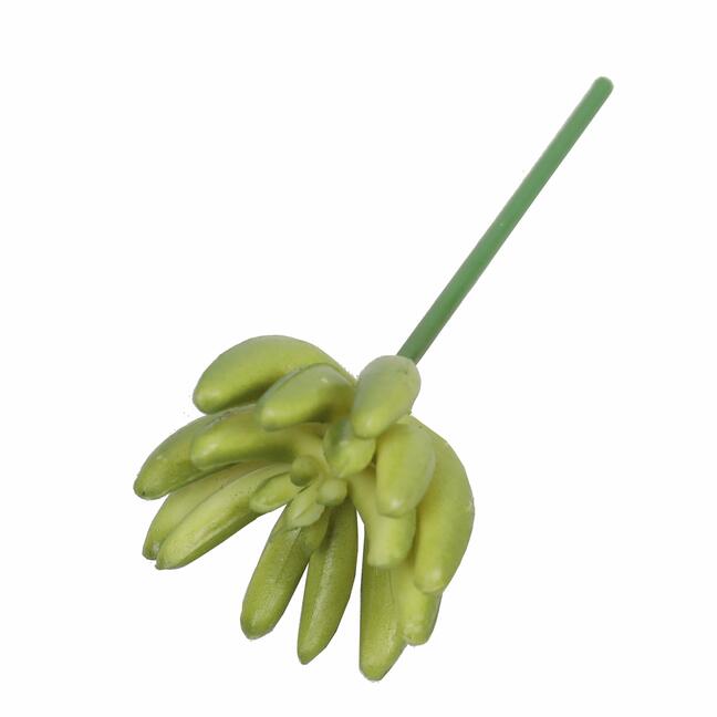 Lotus succulent artificiel Esheveria vert 9 cm