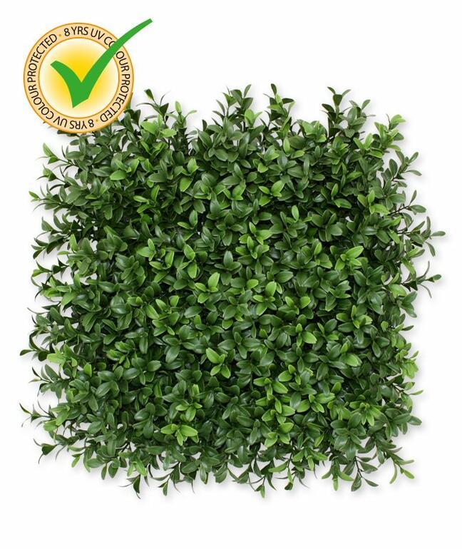 Panneau de feuillus artificiel Buxus - 25x25 cm