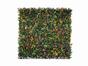Panneau de fleurs artificielles Buxus multicolore - 50x50 cm