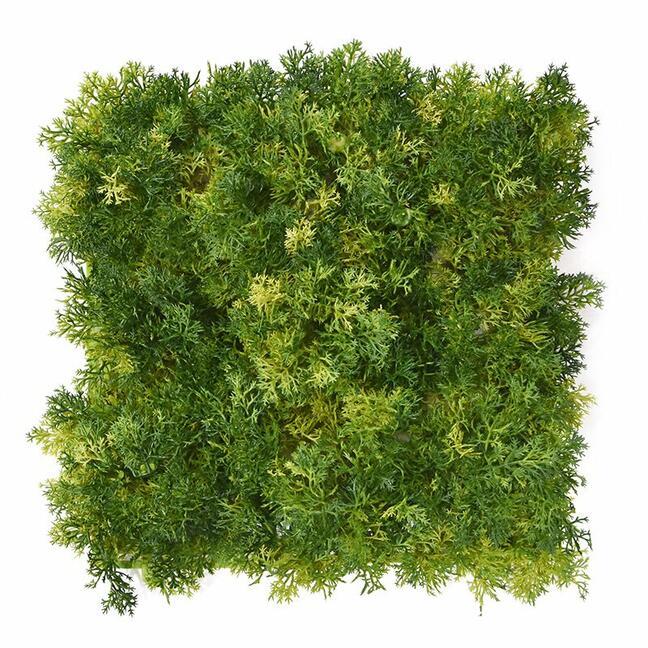 Panneau de mousse artificielle vert clair - 25x25 cm