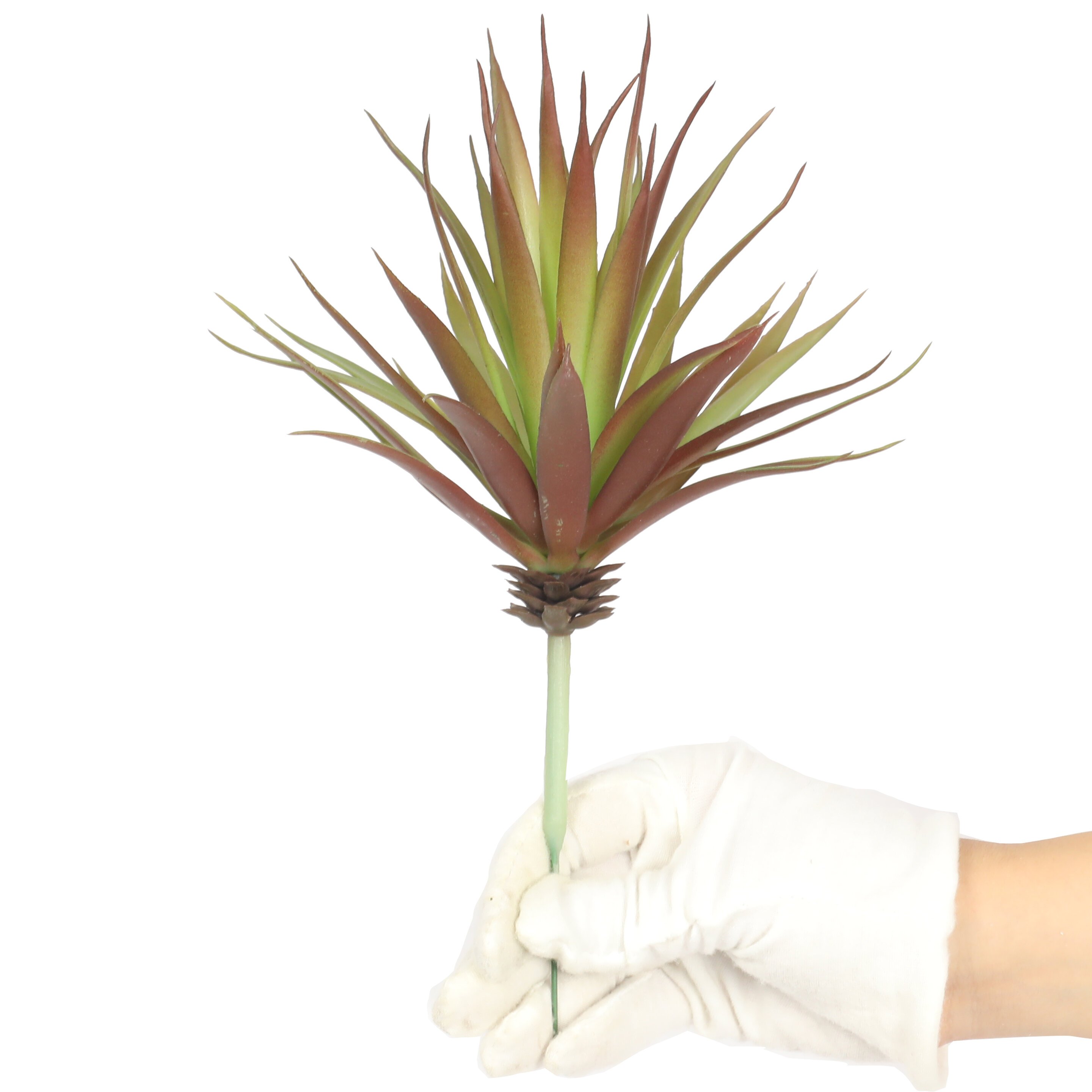 Plante artificielle Agave bordeaux 20 cm