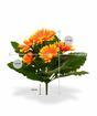 Plante artificielle Gerbera orange 30 cm
