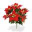 Plante artificielle Rose de Noël rouge 40 cm