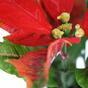 Plante artificielle Rose de Noël rouge 40 cm