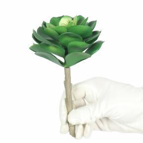 Plante de lotus artificielle Esheveria vert 15,5 cm