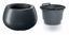 Pot de fleurs avec HEOS anthracite 37cm