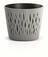 Pot de fleurs avec insert SANDY ROUND pierre grise 12,8 cm