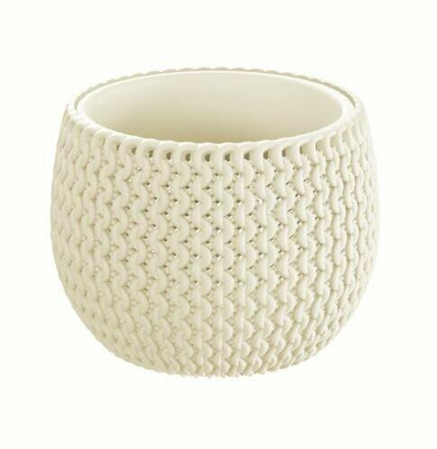 Pot de fleurs avec insert SPLOFY BOWL crème 18cm