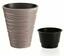 Pot de fleurs SABLE + dépôt moka 29,5 cm