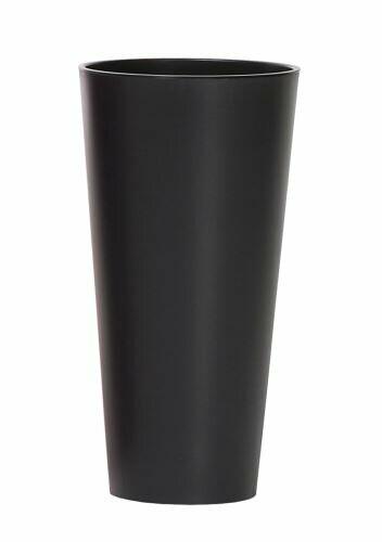 Pot de fleurs TUBUS SLIM + insert anthracite mat 15cm
