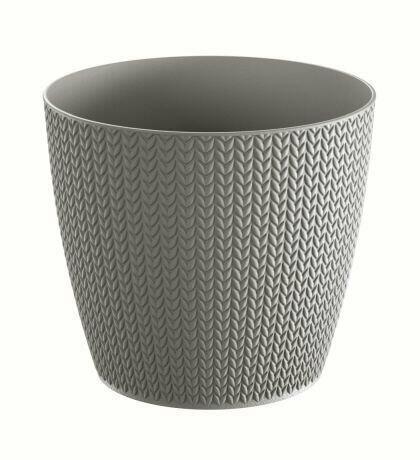 Pot de fleurs WHEATY pierre grise 18,9cm