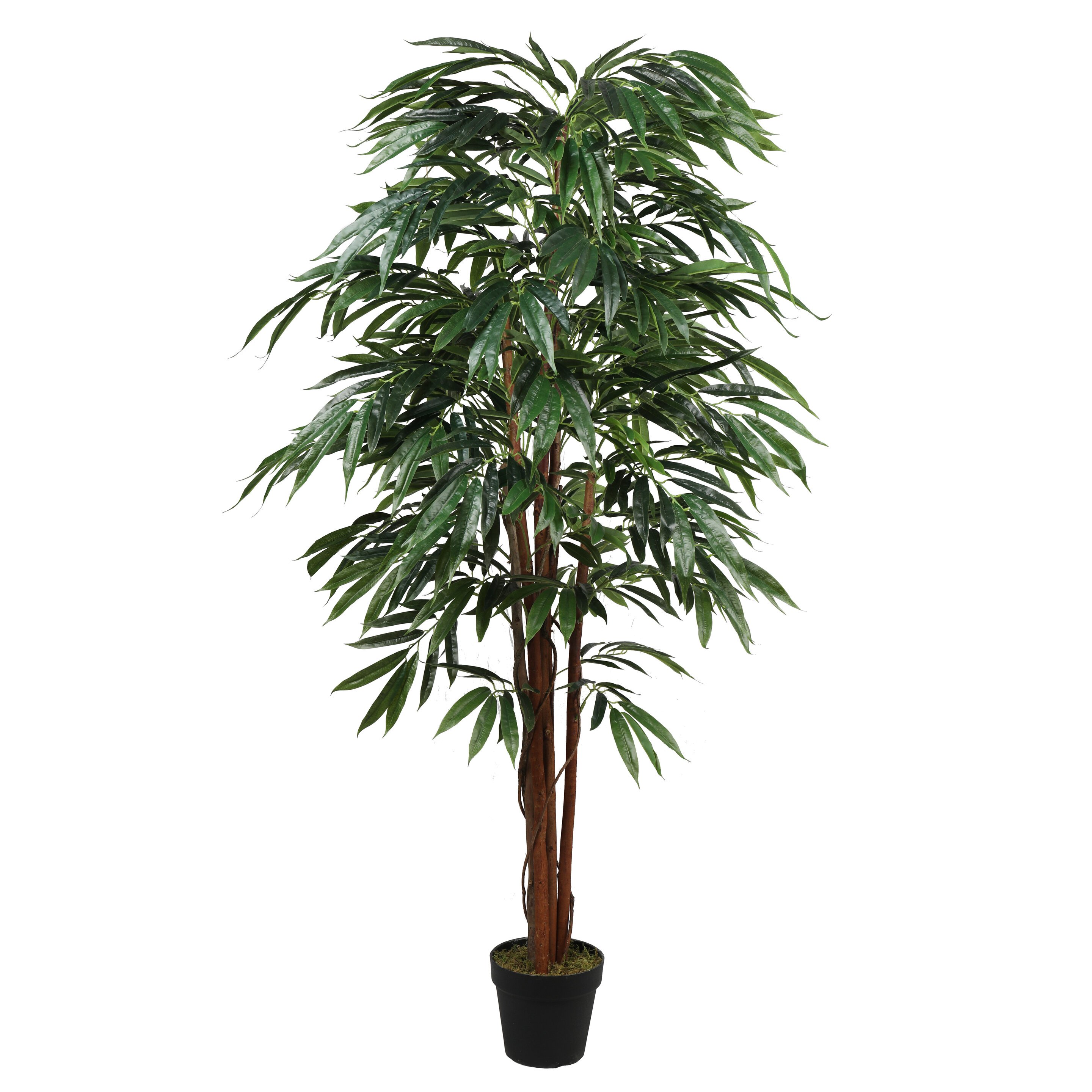 Arbre Saule Salix Plante Artificielle Artificiel 180cm avec Bois Véritable Domaine Interne Decovego 
