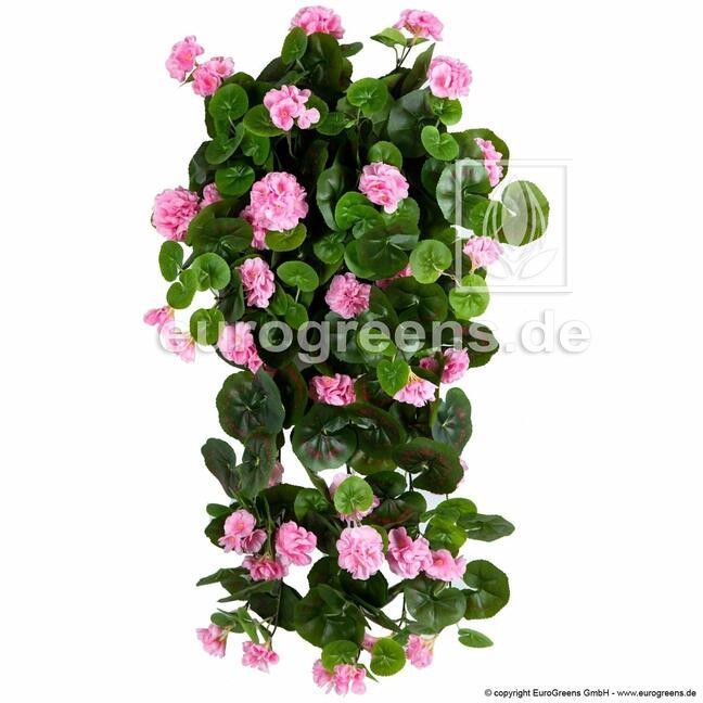Vrille artificielle Géranium rose 70 cm
