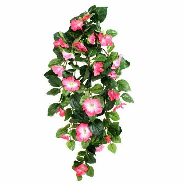 Vrille artificielle Pétunia rose 80 cm